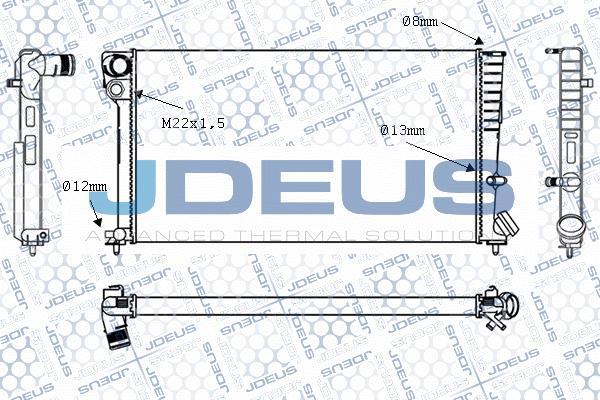 Jdeus M-0070130 - Радіатор, охолодження двигуна autocars.com.ua