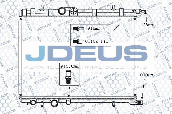 Jdeus M-0070140 - Радіатор, охолодження двигуна autocars.com.ua