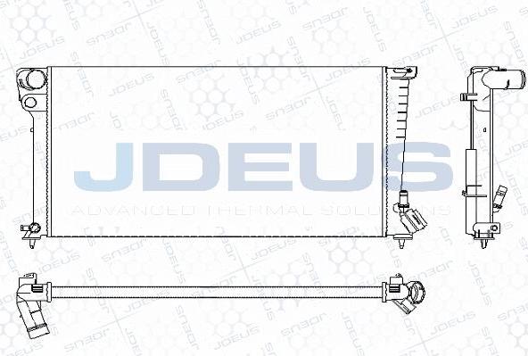 Jdeus M-0070200 - Радіатор, охолодження двигуна autocars.com.ua