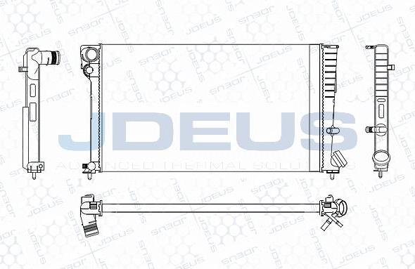 Jdeus M-0070210 - Радіатор, охолодження двигуна autocars.com.ua