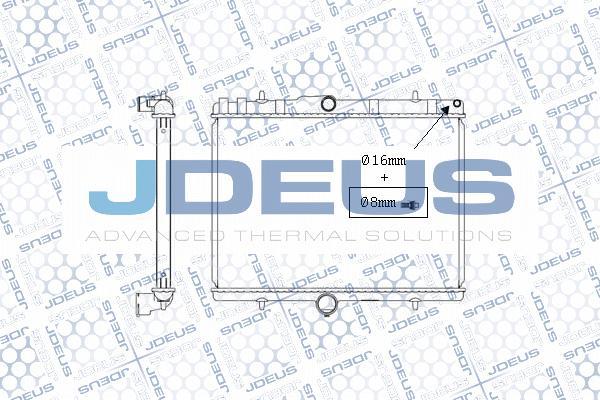 Jdeus M-0070260 - Радіатор, охолодження двигуна autocars.com.ua