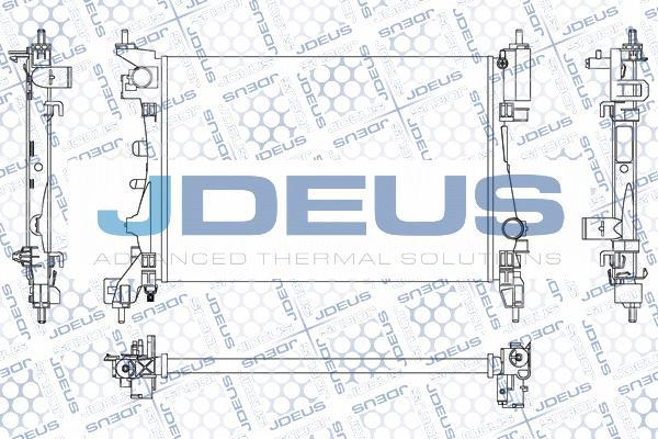 Jdeus M-0070280 - Радіатор, охолодження двигуна autocars.com.ua