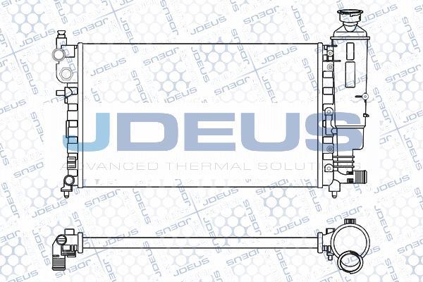 Jdeus M-0070310 - Радіатор, охолодження двигуна autocars.com.ua