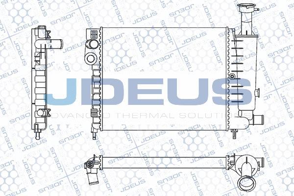 Jdeus M-007033A - Радіатор, охолодження двигуна autocars.com.ua