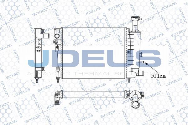 Jdeus M-0070340 - Радіатор, охолодження двигуна autocars.com.ua