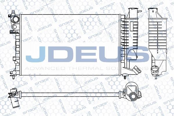 Jdeus M-0070410 - Радіатор, охолодження двигуна autocars.com.ua