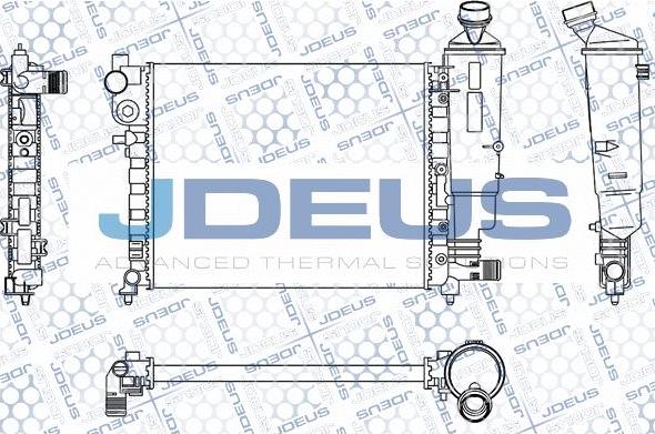 Jdeus M-0070490 - Радіатор, охолодження двигуна autocars.com.ua
