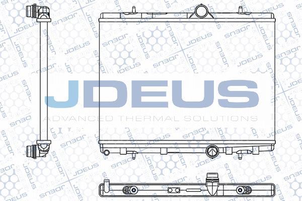Jdeus M-0070590 - Радіатор, охолодження двигуна autocars.com.ua