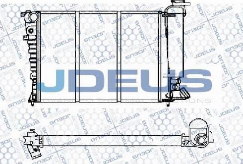 Jdeus M-0070630 - Радіатор, охолодження двигуна autocars.com.ua