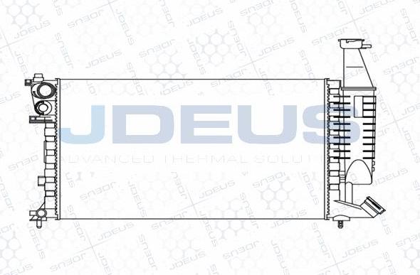 Jdeus M-0070650 - Радіатор, охолодження двигуна autocars.com.ua