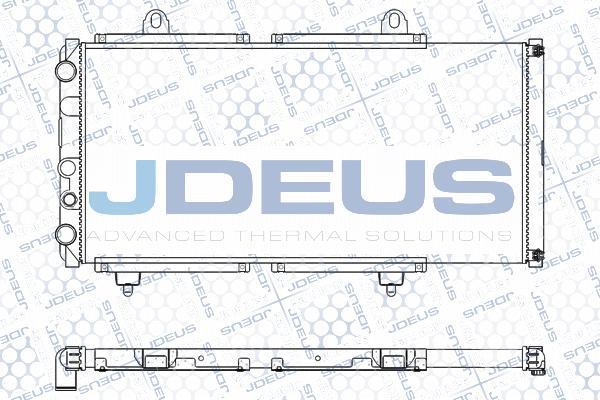 Jdeus M-011007A - Радіатор, охолодження двигуна autocars.com.ua