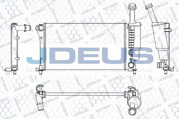 Jdeus M-011017A - Радіатор, охолодження двигуна autocars.com.ua