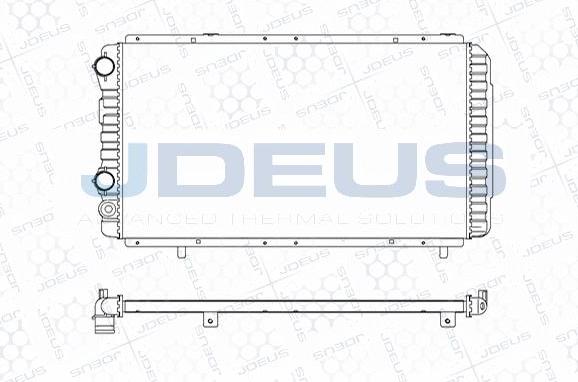 Jdeus M-0110180 - Радіатор, охолодження двигуна autocars.com.ua