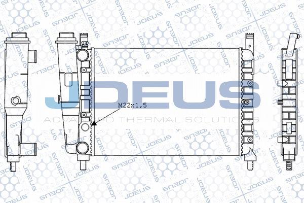 Jdeus M-0110410 - Радіатор, охолодження двигуна autocars.com.ua