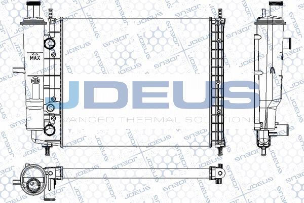 Jdeus M-0110490 - Радіатор, охолодження двигуна autocars.com.ua