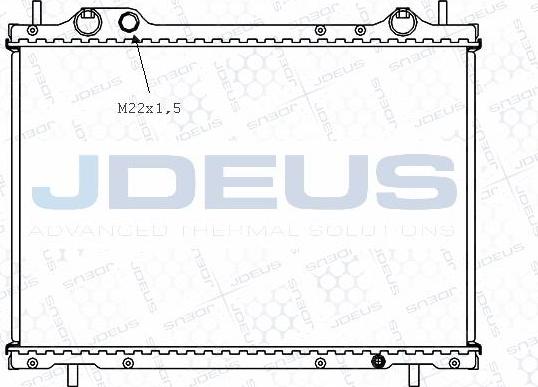 Jdeus M-0110510 - Радіатор, охолодження двигуна autocars.com.ua