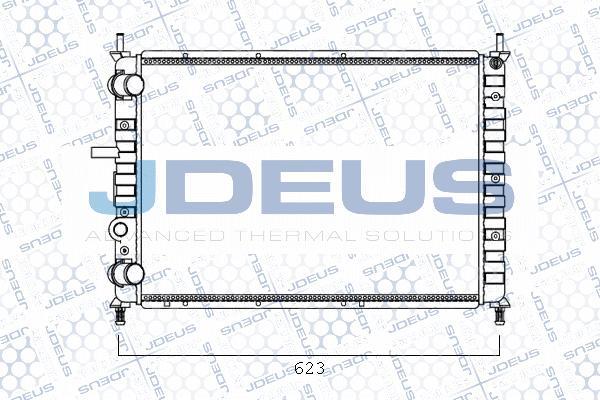 Jdeus M-0110540 - Радіатор, охолодження двигуна autocars.com.ua