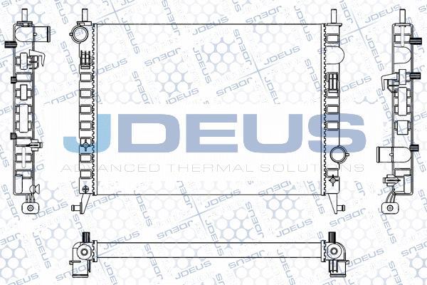 Jdeus M-011065A - Радіатор, охолодження двигуна autocars.com.ua