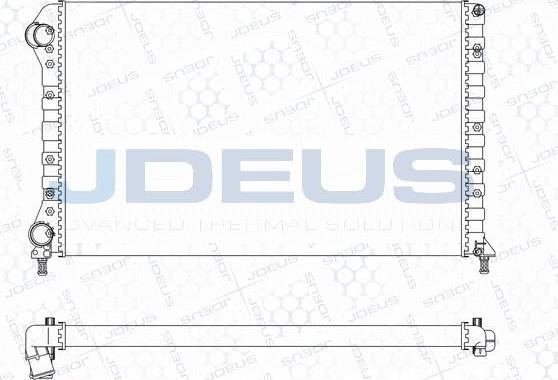 Jdeus M-0110801 - Радіатор, охолодження двигуна autocars.com.ua