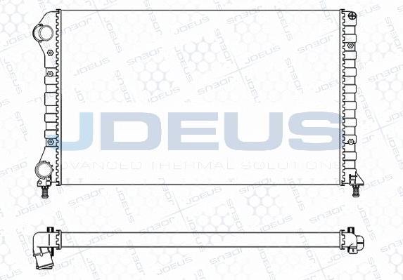 Jdeus M-011081A - Радіатор, охолодження двигуна autocars.com.ua