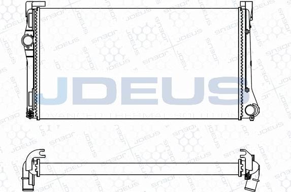 Jdeus M-011099A - Радіатор, охолодження двигуна autocars.com.ua