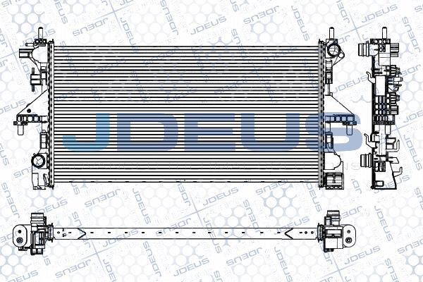 Jdeus M-0111500 - Радіатор, охолодження двигуна autocars.com.ua