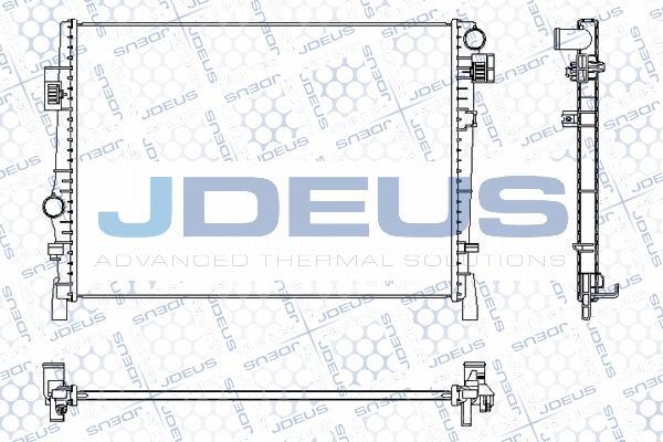 Jdeus M-0111520 - Радіатор, охолодження двигуна autocars.com.ua