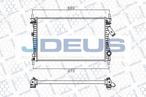 Jdeus M-0120270 - Радиатор, охлаждение двигателя autodnr.net