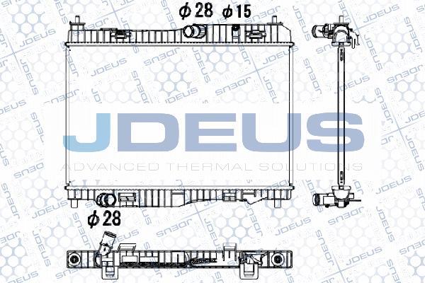 Jdeus M-0120360 - Радіатор, охолодження двигуна autocars.com.ua