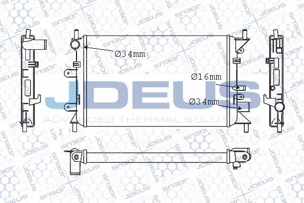 Jdeus M-012055A - Радіатор, охолодження двигуна autocars.com.ua