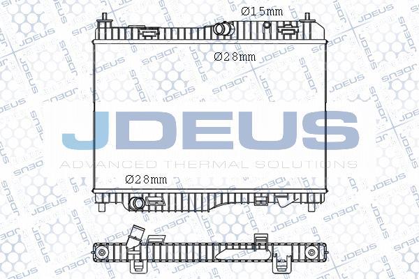 Jdeus M-012069A - Радіатор, охолодження двигуна autocars.com.ua