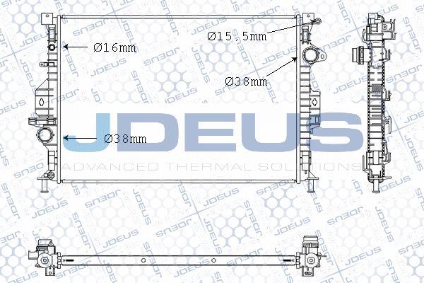 Jdeus M-0120710 - Радиатор, охлаждение двигателя autodnr.net