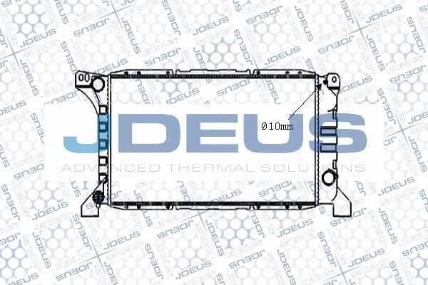 Jdeus M-0120830 - Радіатор, охолодження двигуна autocars.com.ua