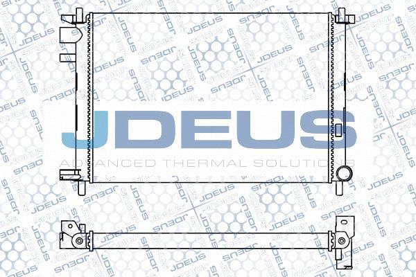 Jdeus M-0120840 - Радіатор, охолодження двигуна autocars.com.ua