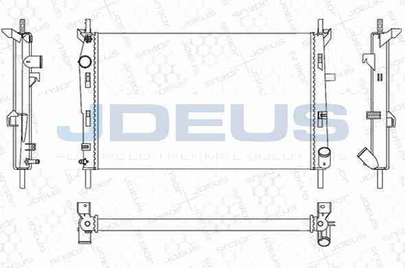 Jdeus M-0120870 - Радіатор, охолодження двигуна autocars.com.ua