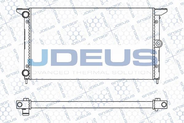 Jdeus M-012090A - Радіатор, охолодження двигуна autocars.com.ua