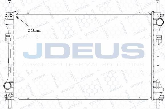 Jdeus M-0121010 - Радіатор, охолодження двигуна autocars.com.ua