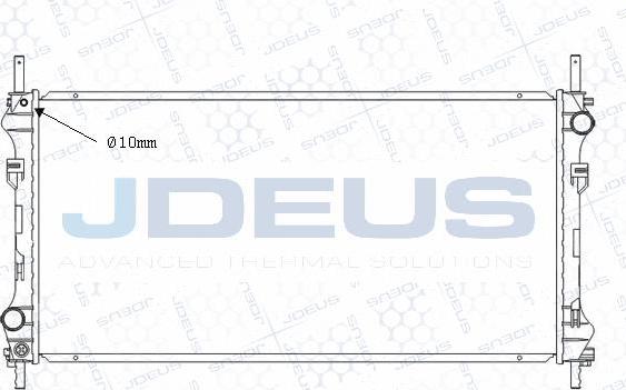 Jdeus M-0121020 - Радіатор, охолодження двигуна autocars.com.ua