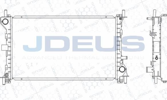 Jdeus M-0121060 - Радиатор, охлаждение двигателя autodnr.net