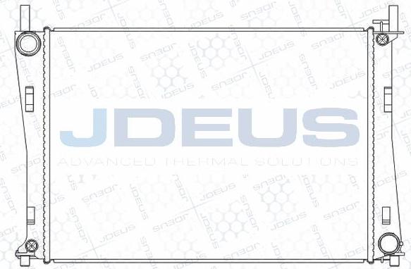 Jdeus M-0121070 - Радіатор, охолодження двигуна autocars.com.ua