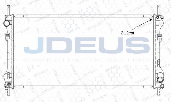 Jdeus M-0121110 - Радіатор, охолодження двигуна autocars.com.ua