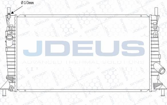 Jdeus M-0121140 - Радіатор, охолодження двигуна autocars.com.ua