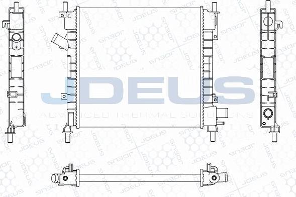 Jdeus M-0121180 - Радіатор, охолодження двигуна autocars.com.ua