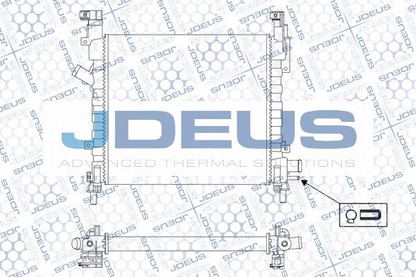 Jdeus M-0121190 - Радіатор, охолодження двигуна autocars.com.ua