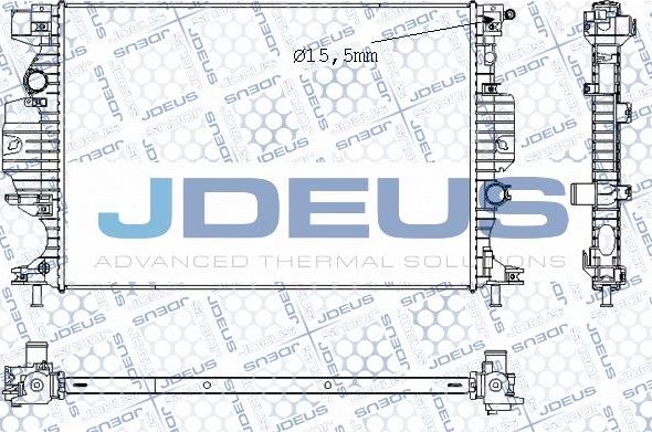 Jdeus M-0121270 - Радіатор, охолодження двигуна autocars.com.ua