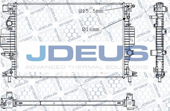 Jdeus M-0121310 - Радіатор, охолодження двигуна autocars.com.ua