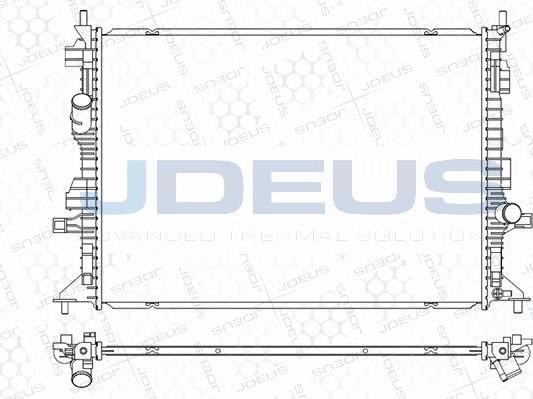 Jdeus M-0121320 - Радіатор, охолодження двигуна autocars.com.ua