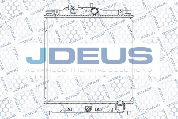 Jdeus M-0130040 - Радіатор, охолодження двигуна autocars.com.ua