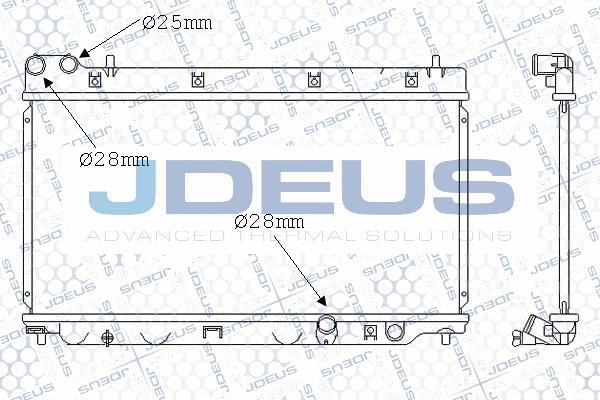 Jdeus M-0130250 - Радіатор, охолодження двигуна autocars.com.ua