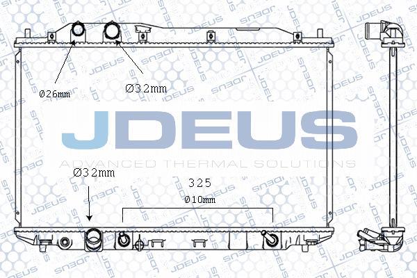 Jdeus M-0130310 - Радиатор, охлаждение двигателя autodnr.net